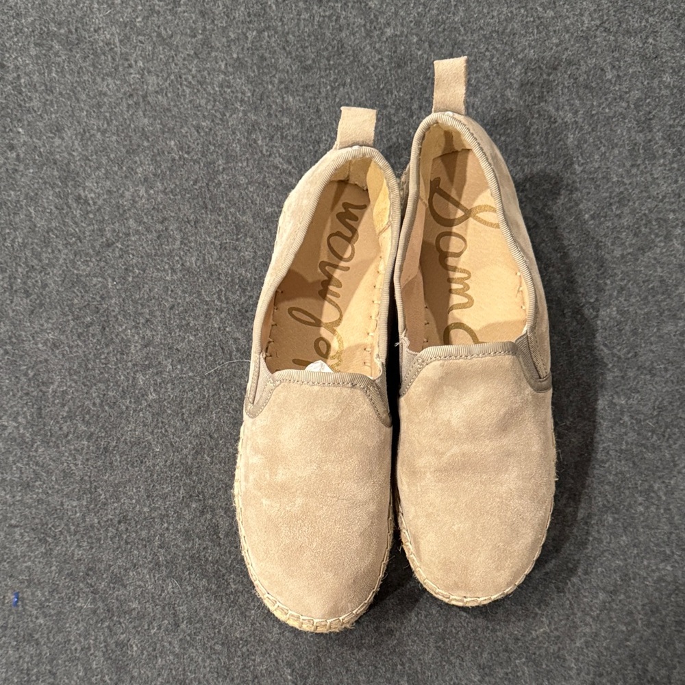 Sam Edelman Beige Suede Loafers